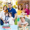 Flying Childhood 16Pcs Jungle Animal Ears Headbands as Safari Party Favors Wild One Birthday Decorations Plush Animal Headpiece for Kids Adults view 4