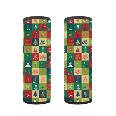 AFPANQZ Christmas Pattern Car Seat Belt Pads Covers for Baby Kids Toddler Soft Comfortable Seat Belt Shoulder Pads Soft Comfy Seat Cushion Shoulder Straps Cushion for Backpack Bag Xmas Decor