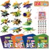 Colplay 24 Pack Valentines Day Gifts - Insect Building Blocks with Valentines Cards, Stickers, Class Gifts Exchange, Party Favors for Boys & Girls view 1