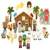 Story Time Felts Nativity Felt Board Figures Set Birth of Baby Jesus Christ Flannel Board 29 Pieces Bible (Figures & Background) view 2