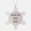 Fun Juggling Gifts, Juggling. My Hobby Rocks!, Unique Holiday Snowflake Ornament Gifts for Friends view 1