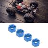 Alomejor RC Hex Hub, 7mm Hex Wheel Hubs Replacement Aluminum Alloy RC Wheel Hex Drive Adapter for FMS FCX24 1/24 RC Car (Blue) view 2