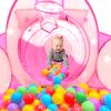 3PC Princess Tent for Girls with Kids Ball Pit, Kids Play Tents and Crawl Tunnel for Toddlers, Pink Pop Up Playhouse Toys for Baby Indoor& Outdoor Tent Games (Pink Tent with Stars 3pc) view 3