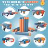 AMOSTING 100PCS Refill Bullets Ammo Pack Compatible with Nerf Guns for Nerf N-Strike Elite 2.0 Series - Compatible with All Elite Blasters Toy Guns (Blue & Orange)-with Storage Bag view 4