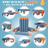AMOSTING 100PCS Refill Bullets Ammo Pack Compatible with Nerf Guns for Nerf N-Strike Elite 2.0 Series - Compatible with All Elite Blasters Toy Guns (Blue)-with Storage Bag view 4