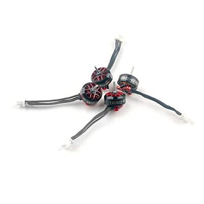 ABZEKH Drone Accessories for 4PCS for Happymodel for EX0802 14000KV 19000KV 25000KV for 1-2S Brushless Motor for RC FPV Racing Freestyle for Mobula6 HD Tinywhoop Drones (Color : 4PCS 25000KV)