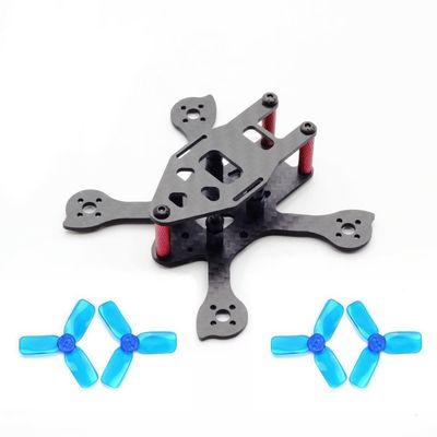 ABZEKH Drone Accessories for Tiny iX2 90mm 90 Micro FPV Racing Frame Kit Compatible with 1104/1103 Brushless Motor 2030 Propeller for FPV mini Drone (Color : Without Propeller)
