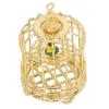 VBESTLIFE Miniature Bird Cage, 1:12 Dollhouse Birdcage Wear Metal Dollhouse Miniature Bird Cage Furniture for Dollhouse Decoration Photography Prop (Gold) view 1
