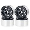 RCLIONS Aluminum Alloy 2.2inch RC Beadlock Wheels Rims 35mm for AXIAL Wraith RR10 TRX4 1/10th RC Crawler Truck Car (Black) view 1