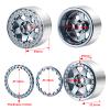RCLIONS Aluminum Alloy 2.2inch RC Beadlock Wheels Rims 35mm for AXIAL Wraith RR10 TRX4 1/10th RC Crawler Truck Car (Titanium) view 2