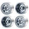 RCLIONS Aluminum Alloy 2.2inch RC Beadlock Wheels Rims 35mm for AXIAL Wraith RR10 TRX4 1/10th RC Crawler Truck Car (Titanium) view 4