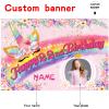 Custom Unicorn Theme 22nd Birthday Party Decorations BannerHappy 22nd Birthday Unicorn Backdrop Decorations Supplies view 2