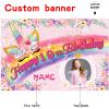 Custom Unicorn Theme 19th Birthday Party Decorations BannerHappy 19th Birthday Unicorn Backdrop Decorations Supplies view 2