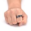 MIKAMU Anxiety Ring for Women Men Stainless Steel Fidget Anxiety Ring 6mm Star Spinner Rings for Women Stress Relieving Reduce Anxiety (Gold, 8) view 3