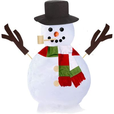 ALKEL Snowman Dressing Kit,15Pcs Snowman Making Building Accessories,Outdoor Fun for Kids & Family