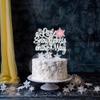 1Pcs A Little Snowflake is on Her Way Cake Topper Pink Snowflake Winter Baby Shower Cake Decoration for Girl Kids Winter Onederland Gender Reveal Party Decorations view 4