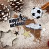 6 Pack Soccer Cake Topper Decorations Kits DIY Soccer Ball Shoes Happy Birthday Cake Picks Sport Football Theme Birthday Party Baby Shower Cake Decorations Kids Boys Men Birthday Party Supplies view 3