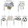 6Pcs Soccer Happy Birthday Boy Cake Toppers DIY Soccer Ball Shoes Goal Cake Picks Sport Football Theme Birthday Party Baby Shower Cake Decorations Kids Boys Men Birthday Party Favors Supplies view 2