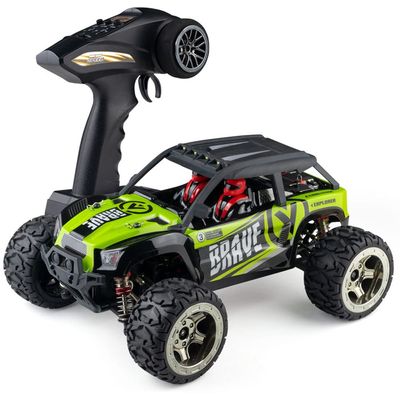 QIYHBVR RC Car, 1/14 Scale 2.4GHz Remote Control Car, 4WD 50km/h High Speed Racing Car, Off-Road Buggy Drift Car RTR with Aluminum Alloy Chassis, Zinc Alloy Gear