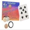 Ted's Sterling Magic Factory Cut Bicycle Svengali Deck and Genuine US Scotch and Soda Centavo Coin Card Trick Set (Blue) view 1