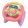 Colaxi Rotating Driving Steering Wheel Toy Pretend Play Educational Sounding Toy Entertainment Sound Toy Birthday Gifts Interactive Boys Leisure, Pink view 2