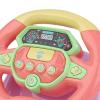 Colaxi Rotating Driving Steering Wheel Toy Pretend Play Educational Sounding Toy Entertainment Sound Toy Birthday Gifts Interactive Boys Leisure, Pink view 3