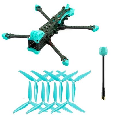 ABZEKH Drone Accessories for Foxeer 5" Aura 210mm T700 Green Carbon Frame Kits 5mm Arm for FPV Freestyle HD 5inch Mini Long Range Analog Digital Drone for Vista (Color : Combination)