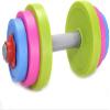 Adjustable Dumbbell Toy Pretend Workout for Kids - Fill Weights with Water or Sand - Beach Toys view 1
