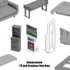 Replacement Parts for Barbie Doll Dreamhouse - GRG93 ~ Replacement TV and Fireplace Unit view 4