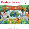 Custom Wild Jungle Safari Theme 18th Birthday Party Decorations BannerHappy 18th Birthday Wild Jungle Safari Backdrop Decorations Supplies view 2