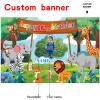 Custom Wild Jungle Safari Theme 16th Birthday Party Decorations BannerHappy 16th Birthday Wild Jungle Safari Backdrop Decorations Supplies view 2