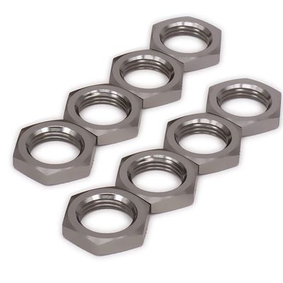 8pcs Alloy Wheel nut 17mm Thread 1.0 for Arrma 3s 6s Notorious Kraton Outcast Typhon Mojave Talion Infraction Limitless Felony Upgrade Part(Titanium)
