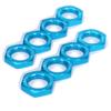 8pcs Alloy Wheel nut 17mm Thread 1.0 for Arrma 3s 6s Notorious Kraton Outcast Typhon Mojave Talion Infraction Limitless Felony Upgrade Part(Blue) view 1