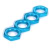 8pcs Alloy Wheel nut 17mm Thread 1.0 for Arrma 3s 6s Notorious Kraton Outcast Typhon Mojave Talion Infraction Limitless Felony Upgrade Part(Blue) view 2