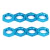 8pcs Alloy Wheel nut 17mm Thread 1.0 for Arrma 3s 6s Notorious Kraton Outcast Typhon Mojave Talion Infraction Limitless Felony Upgrade Part(Blue) view 3