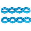 8pcs Alloy Wheel nut 17mm Thread 1.0 for Arrma 3s 6s Notorious Kraton Outcast Typhon Mojave Talion Infraction Limitless Felony Upgrade Part(Blue) view 4