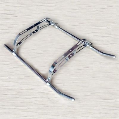 ZHIPAIJI Landing Gear for Align Trex RC 450 Helicopter Parts Metal Landing Skid for 450V3 Sport 450PRO 450DFC QAV250 (Color : Silver)