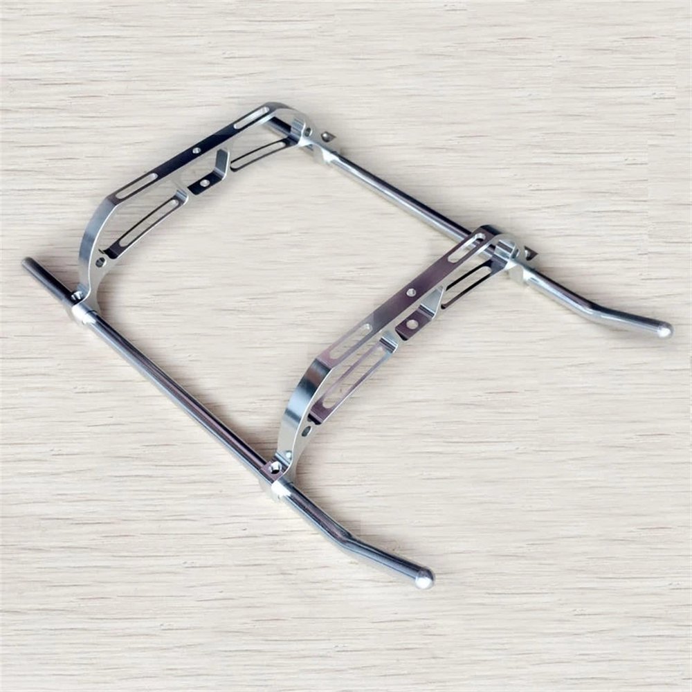 ZHIPAIJI Landing Gear for Align Trex RC 450 Helicopter Parts Metal Landing Skid for 450V3 Sport 450PRO 450DFC QAV250 (Color : Silver)