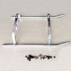 ZHIPAIJI Landing Gear for Align Trex RC 450 Helicopter Parts Metal Landing Skid for 450V3 Sport 450PRO 450DFC QAV250 (Color : Silver) view 2