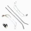 ZHIPAIJI Landing Gear for Align Trex RC 450 Helicopter Parts Metal Landing Skid for 450V3 Sport 450PRO 450DFC QAV250 (Color : Silver) view 3