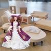 LISND Miniature Woman Ceramic Doll, Victorian Miniature Porcelain People Exquisite for Doll House view 2