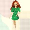 Eledoll 11.5 inch Doll Clothes Lot Deluxe Fashion Pack Green/Blue Tweed Blazer Suit Set Evelyn Grace 1950's 1960's Fashion Set Mix Match with White Boots view 3