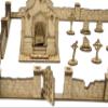 TowerRex Graveyard D&D Terrain Buildings, DND Accessories for Dungeons & Dragons, Pathfinder, Warhammer, Tabletop Battle Map Grid, Wargaming Terrain, Scenery for 32mm 28mm Miniatures view 3