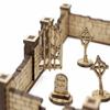 TowerRex Graveyard D&D Terrain Buildings, DND Accessories for Dungeons & Dragons, Pathfinder, Warhammer, Tabletop Battle Map Grid, Wargaming Terrain, Scenery for 32mm 28mm Miniatures view 4