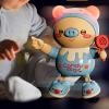 Electronic Dancing Pig, Play, Rounded Corner, Soft Lighting, Entertainment, Early Education, Clear Sound, Cute Dancing Pig, Music Toy for Home Use (Blue) view 2