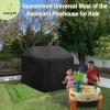 Iceberg Elf Large Outdoor Playhouse Cover,80" L X 55" W X 63" H,Black,Waterproof, Sun Protection Dust,640D Heavy Duty Oxford Fabric,kids Playhouse Year-Round Protective Covers view 3
