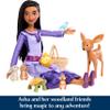 Mattel Disney Wish Toys & Accessories, Woodland Animals of Rosas Set with Asha Fashion Doll & 6 Surprises Including Animal Figures, Inspired by the Movie view 3