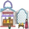 Mattel Disney Wish Micro Doll Playset, Dahlias Rosas Marketplace Portable Set with Dahlia Doll, Star Figure & 9 Accessories, Travel Toy view 1