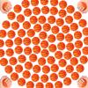 Leitee 120 Pcs Mini Basketball Soft Foam Stress Balls Small Squeeze Basketball Toys 1.6 inch Bouncy Ball for Anxiety Stress Relief Party Favor Decoration School Reward Present Game view 1