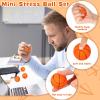 Leitee 120 Pcs Mini Basketball Soft Foam Stress Balls Small Squeeze Basketball Toys 1.6 inch Bouncy Ball for Anxiety Stress Relief Party Favor Decoration School Reward Present Game view 3